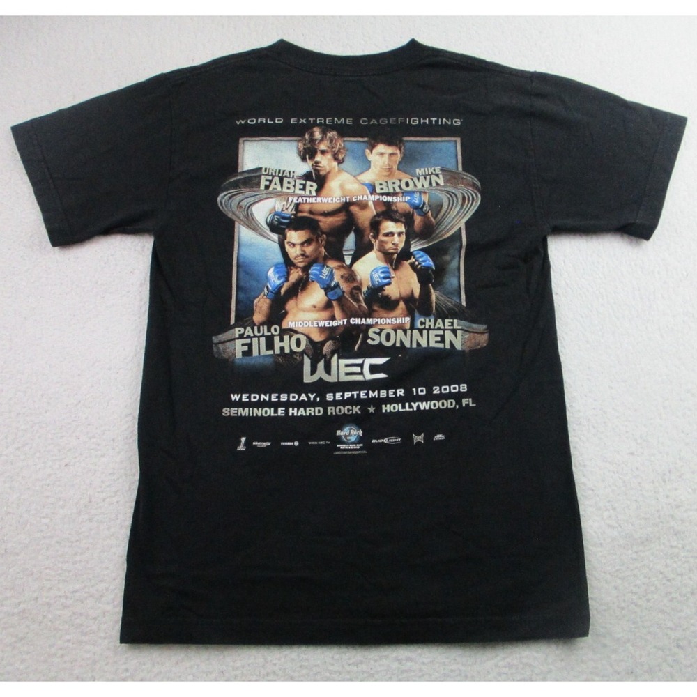 Vintage WEC Cage Fighting T Shirt Small UFC 2008 Urijah Faber Chael Sonnen Y2K‎